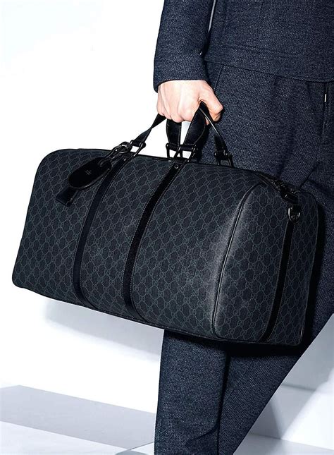 black gucci travel bag|Gucci travel bag luggage.